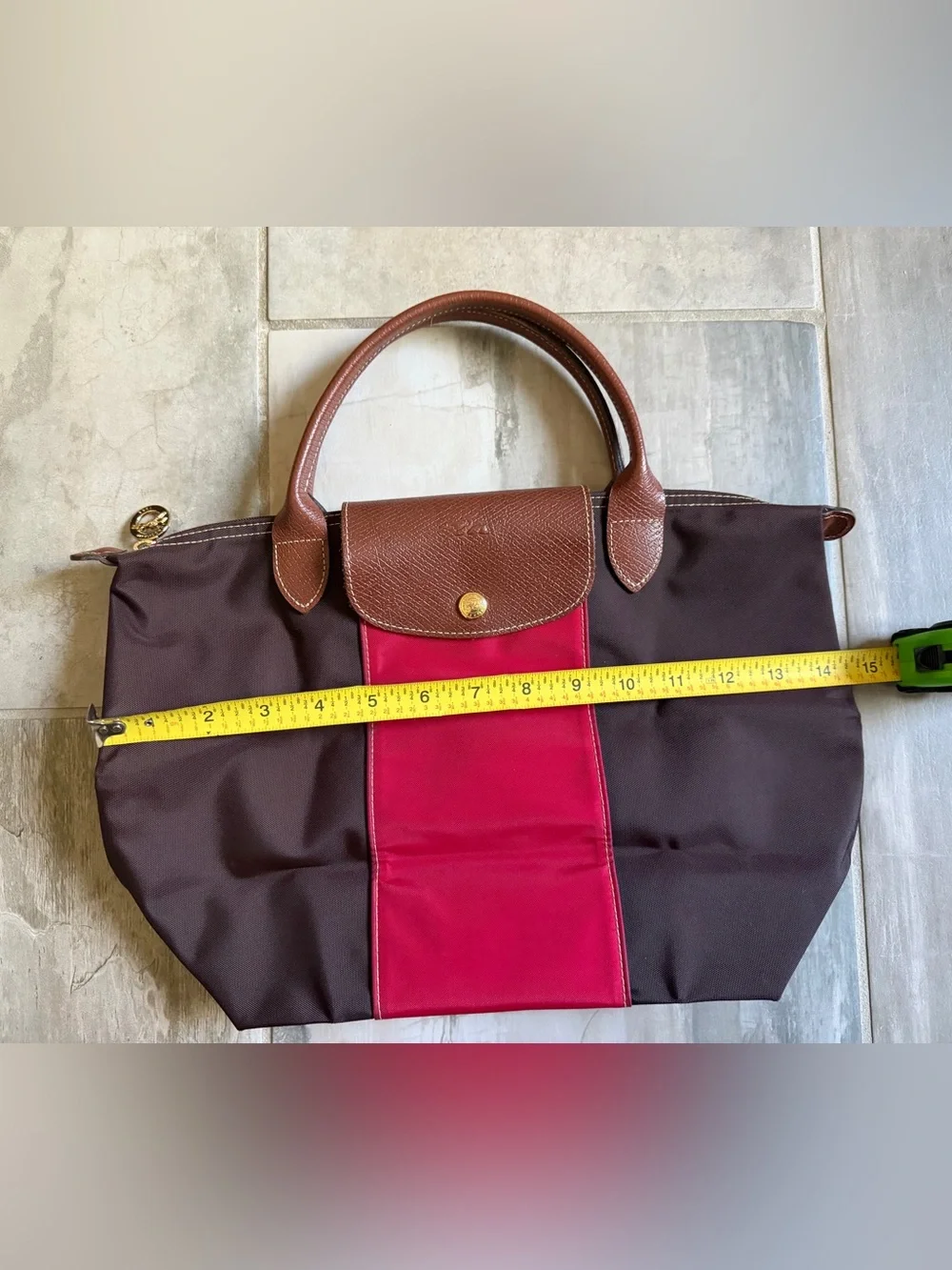 Longchamp Women Bag Handbag S Brown Red Limited Edition